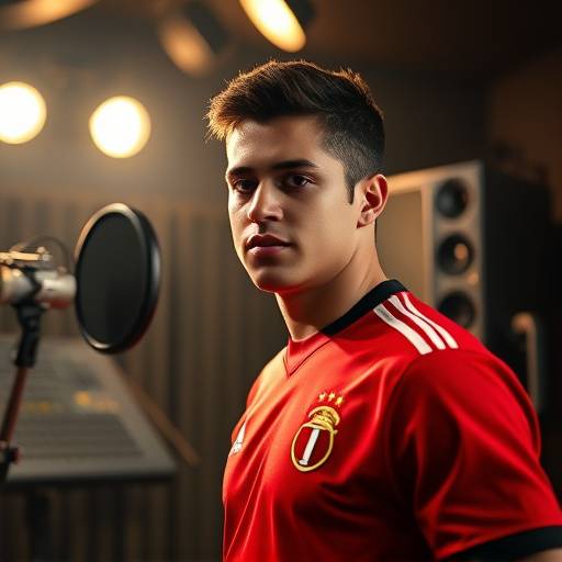 Javier Hernandez in his sound studio